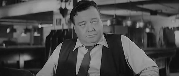 Best Actor: Best Supporting Actor 1961: Jackie Gleason in The Hustler