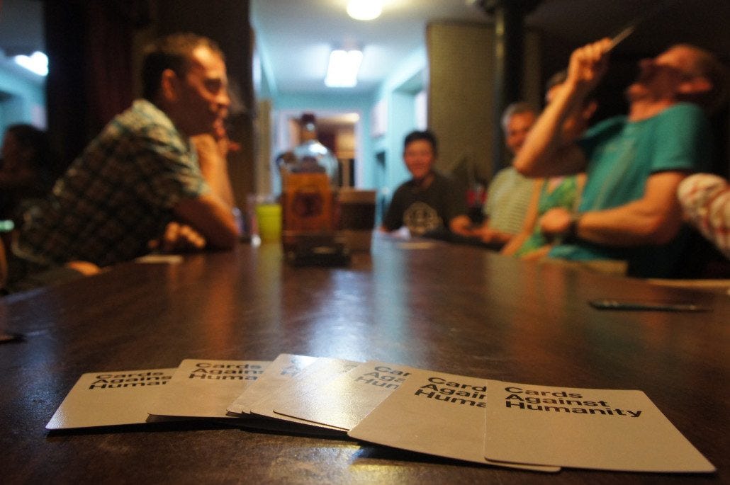 Cards Against Humanity game night in Moab