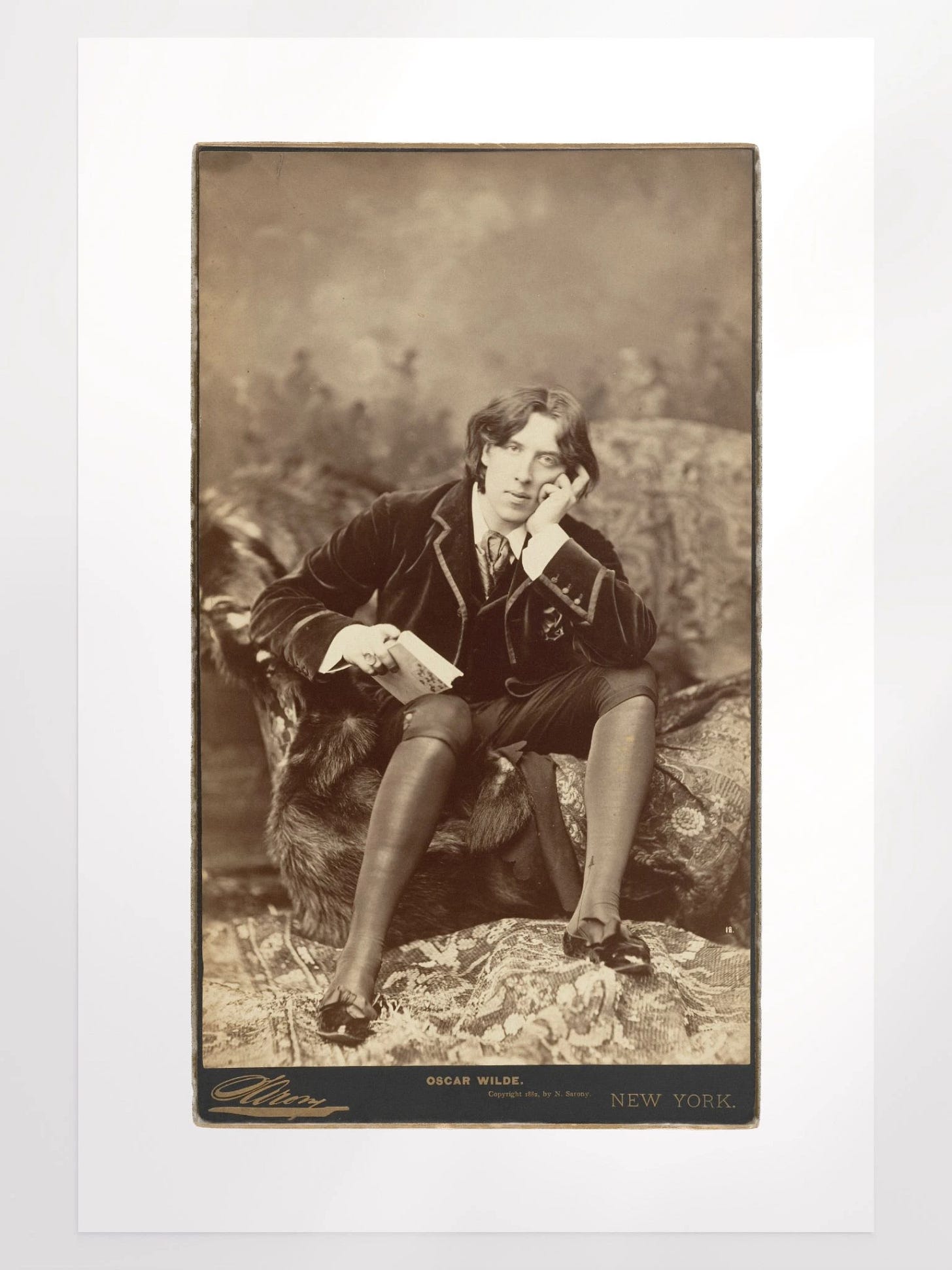 Oscar Wilde By Napoleon Sarony (1882) - Print product image (1)