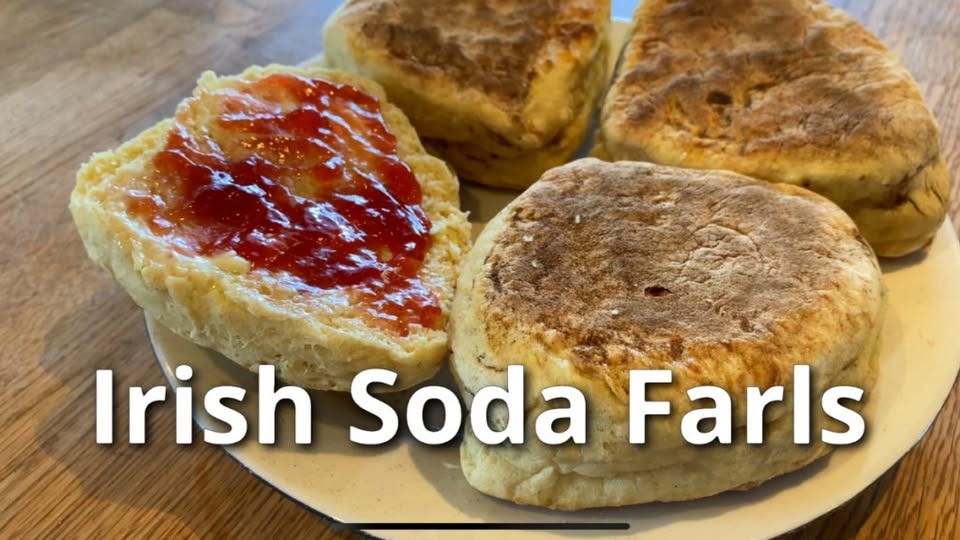 May be an image of text that says "Irish Soda Farls"