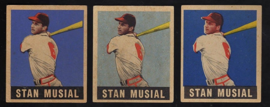 1949 Leaf Stan Musial Baseball card