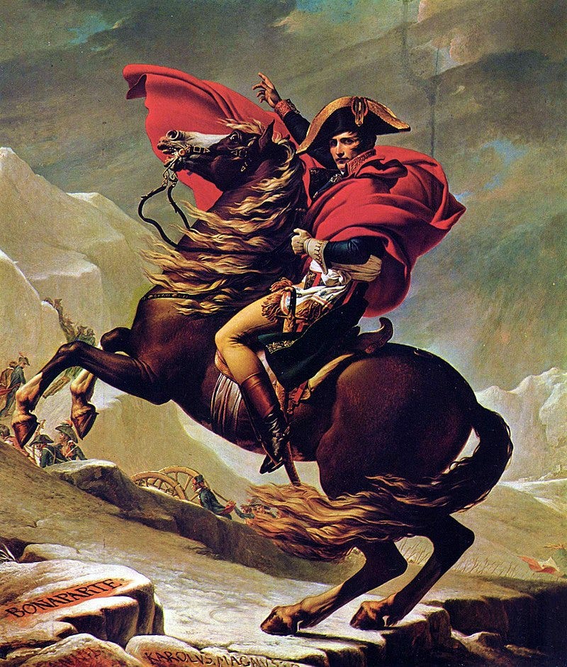 Napoleão cruzando os Alpes – Wikipédia, a enciclopédia livre