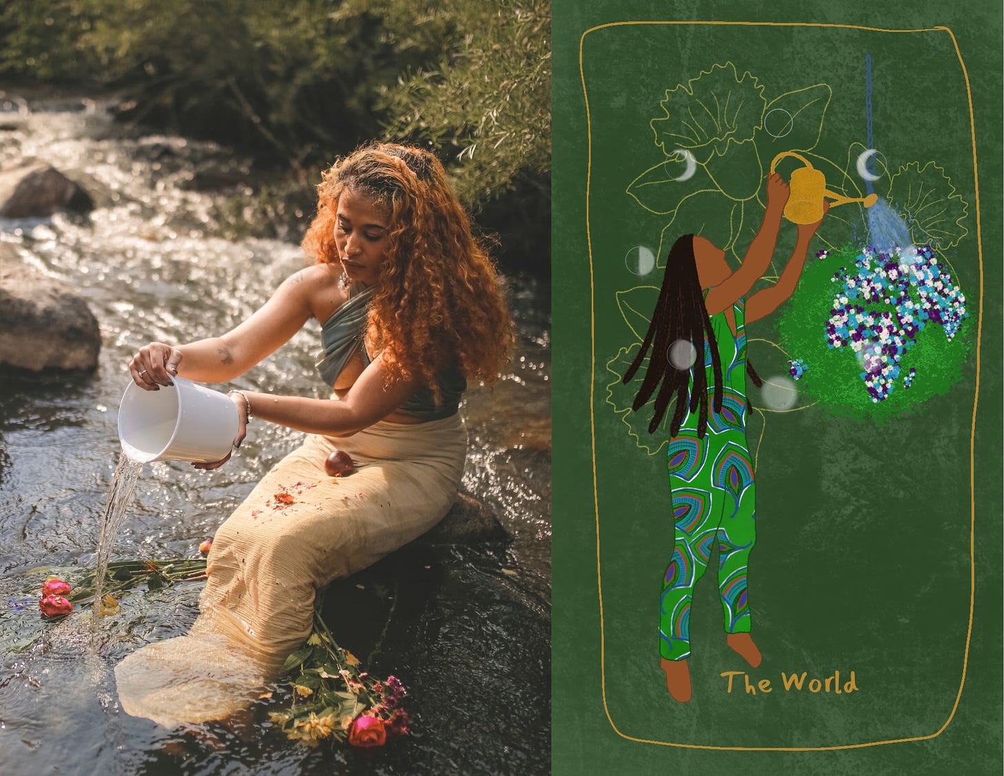 Author Nyasha Williams, Photographer Chelsey Ray, Earth Fragments, THE DUALITY COLLECTION Earth Fragments, Chelsey Ray  Black Tarot: An Ancestral Awakening Deck, Elemental Alchemist Oracle Deck, Elemental Alchemist Oracle Deck, Evanne N Cade, Jazmyne Luna, Adrianna Janiece, Substack,