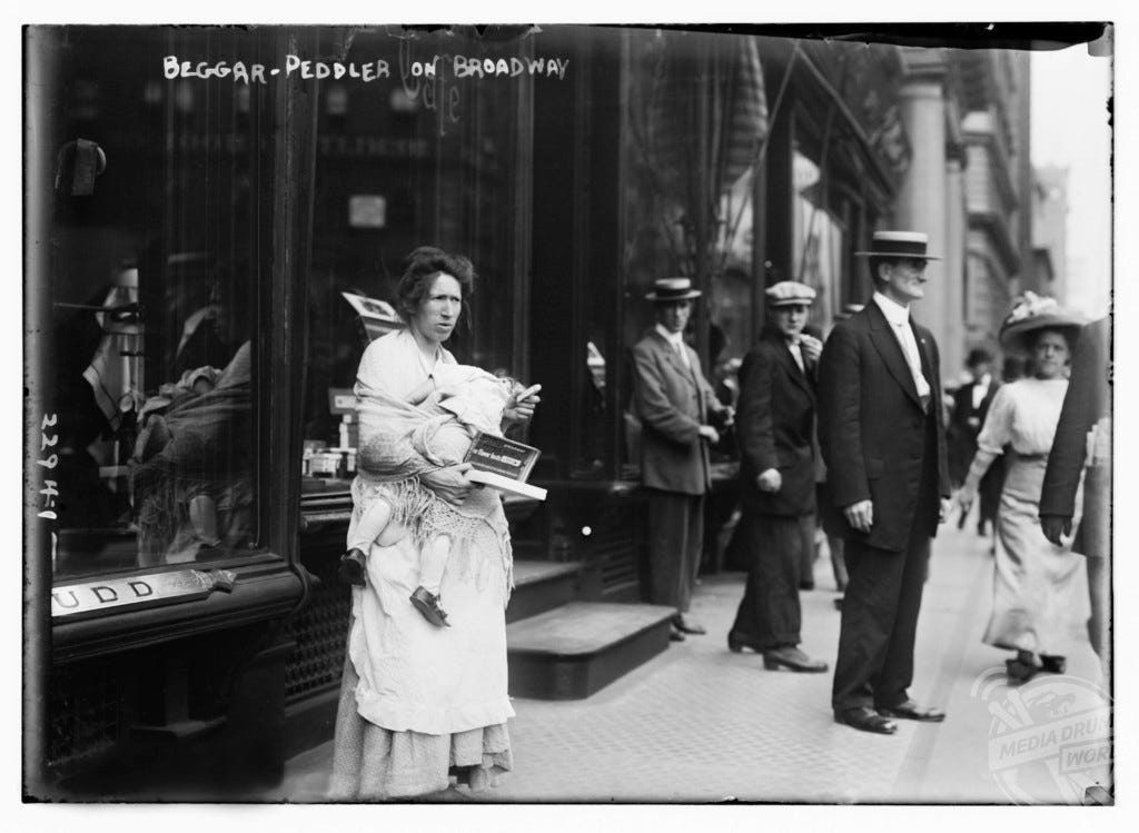 Pictures Of The Poverty Stricken Streets and Beggars In 1910's New York  City | Media Drum World