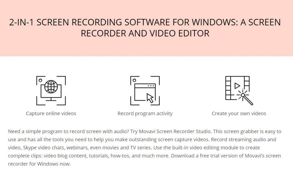 movavi screen recorder 2 in 1 screen images easy to use captures