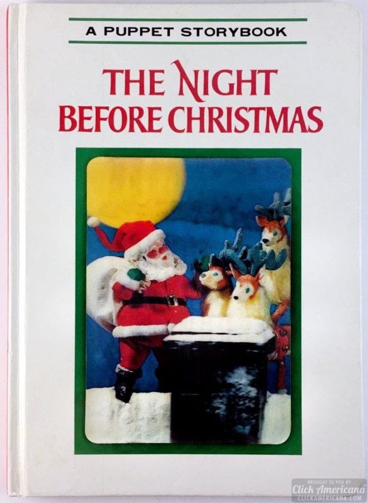 a photo of the A Puppet Story book The Night Before Christmas