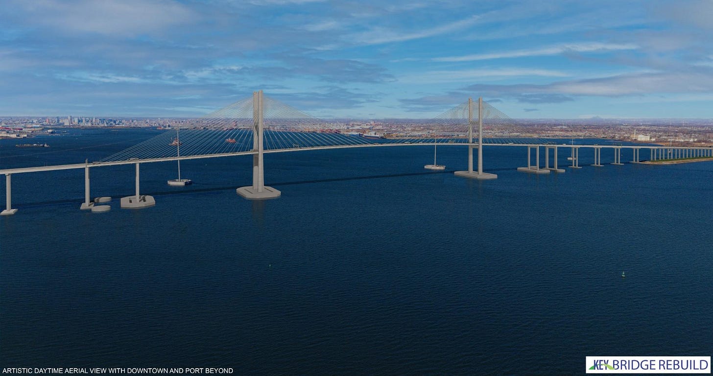 The Baltimore's Francis Scott Key Bridge's replacement will be higher, taller and longer than the original bridge that collapsed in early 2024