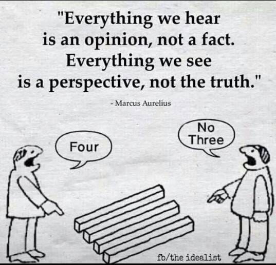 The World Best Quotes: "Everything we hear is an opinion, not a fact ...