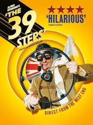 Poster for touring production of The 39 Steps