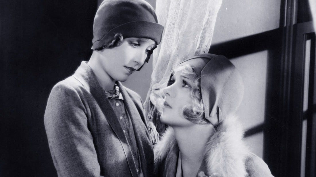 Bessie Love & Anita Page in a scene from The Broadway Melody