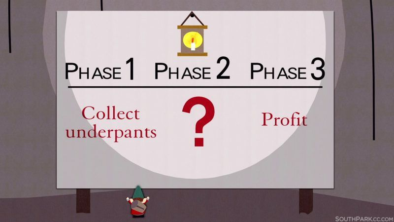 south park underwear gnomes profit plan donald trump