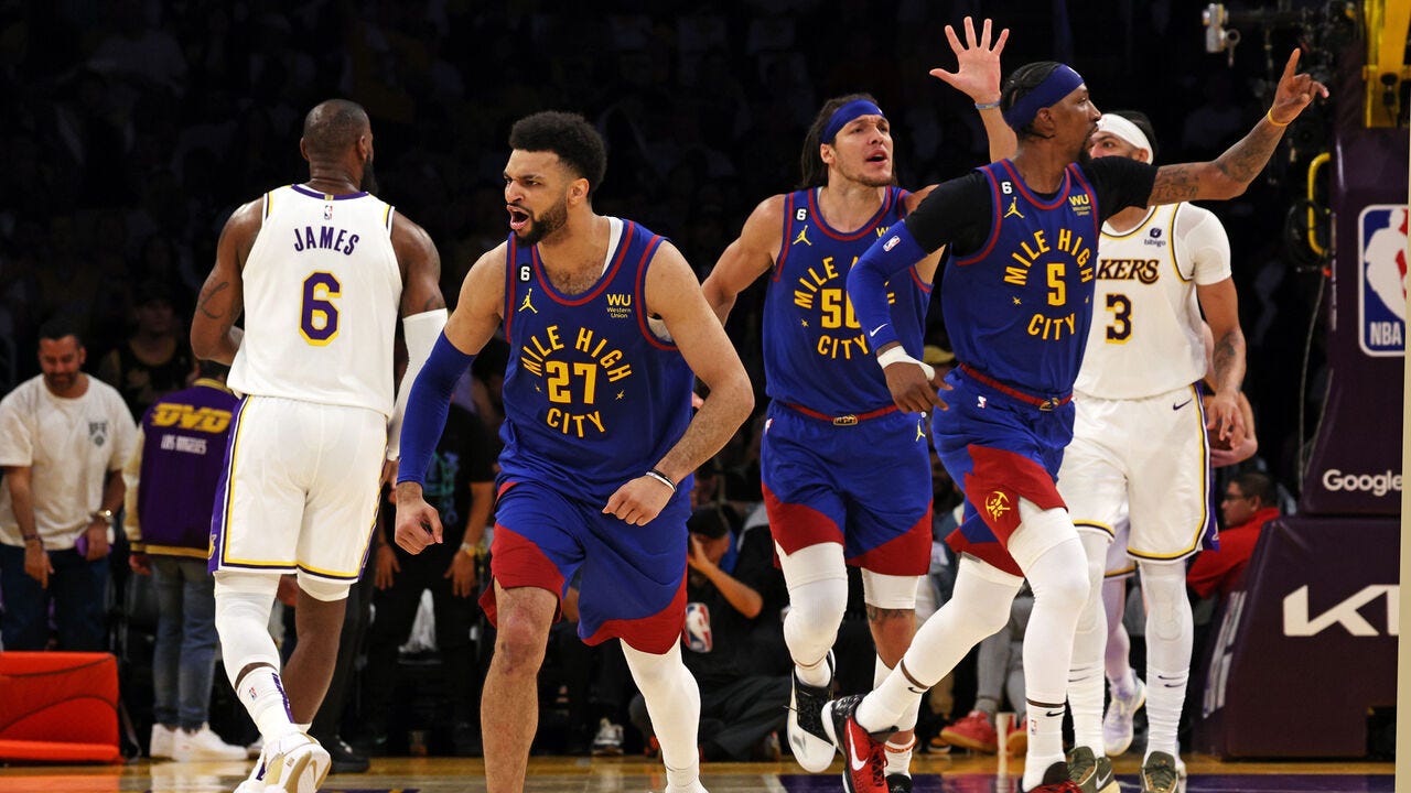 Nuggets pull away from Lakers to take commanding 3-0 WCF lead | theScore.com