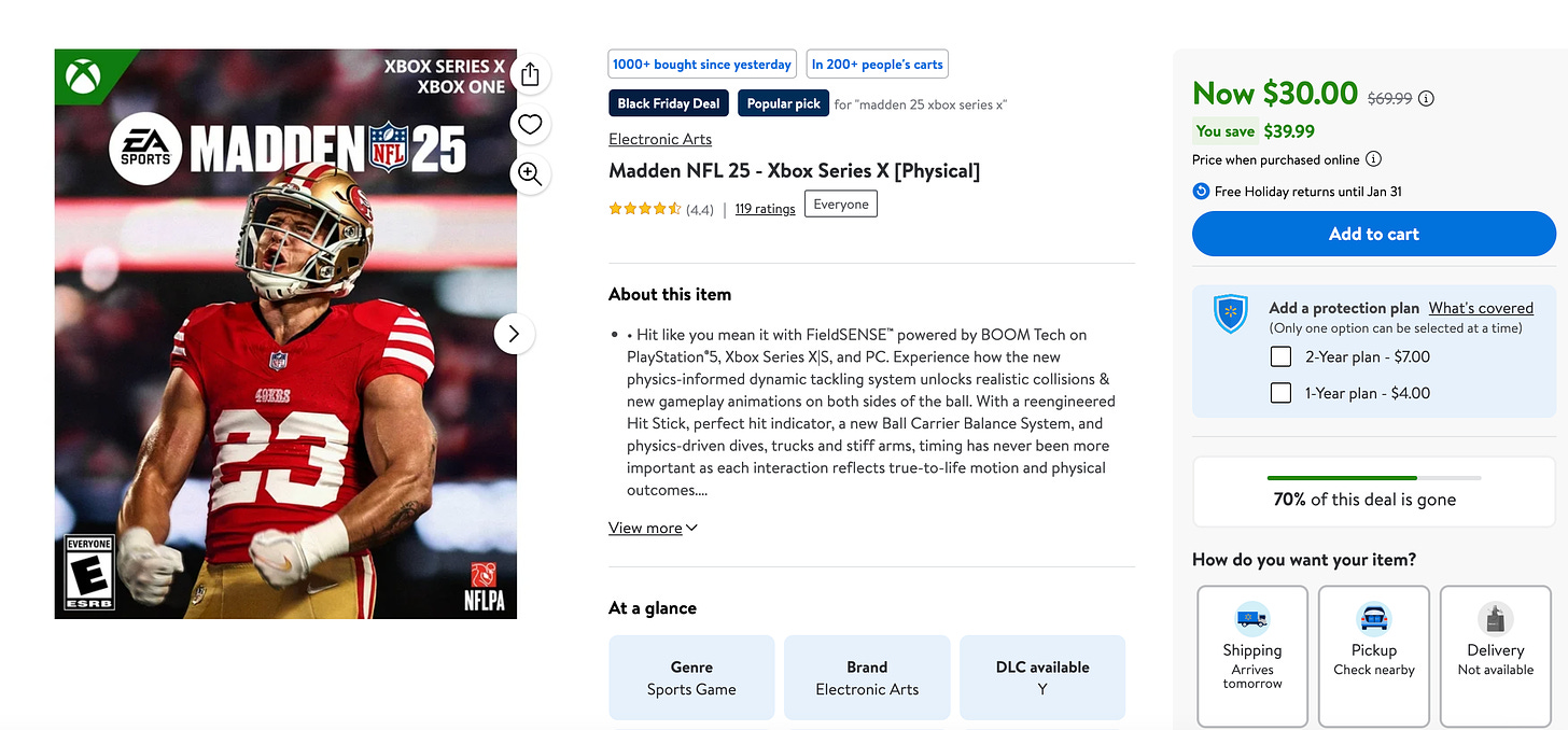 Madden NFL 25 deal