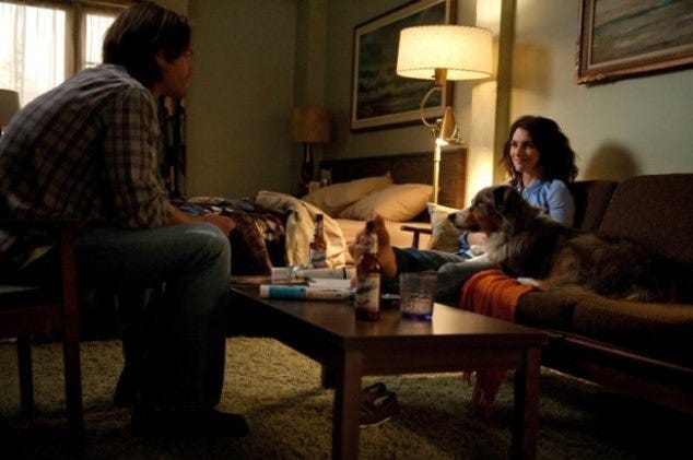 sam winchester with amelia dog supernatural