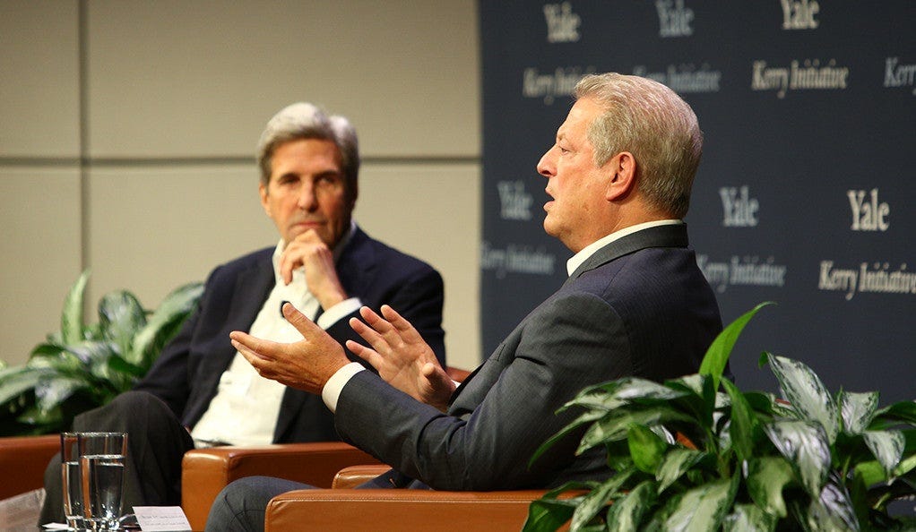 Gore to Kerry: 'Political will is a renewable resource' | YaleNews