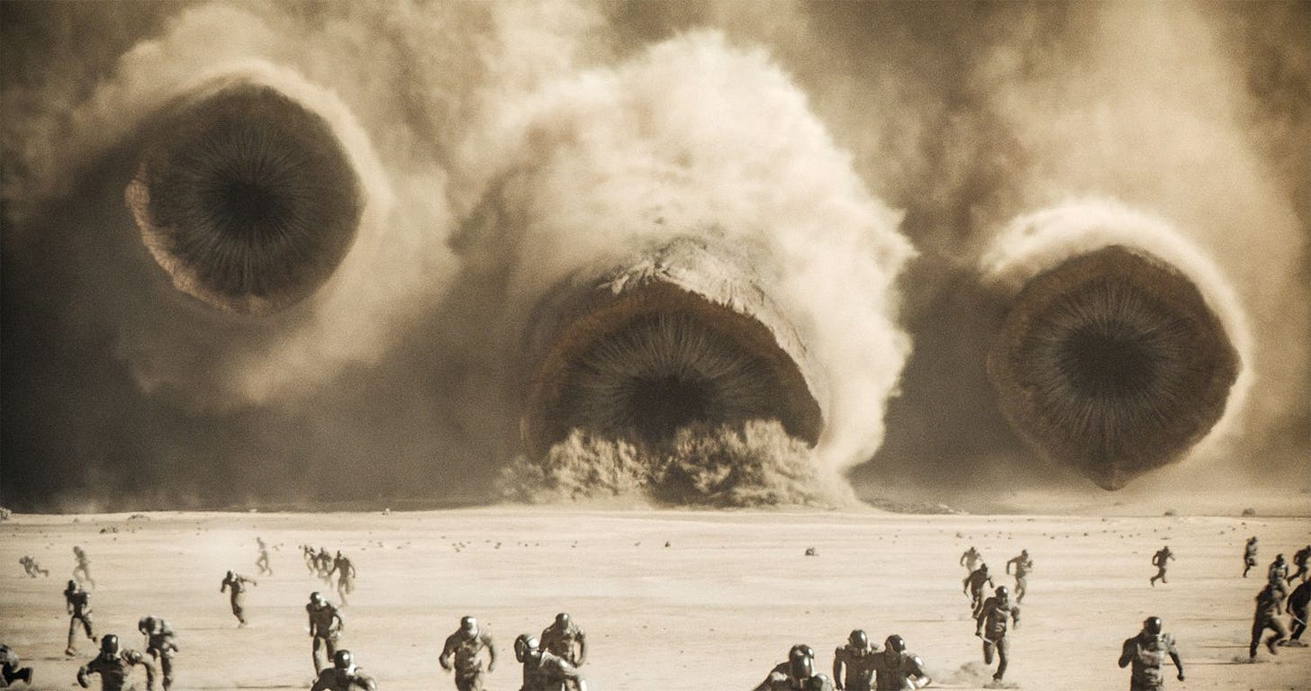 How 'Dune 2' pulled of sandworm riding