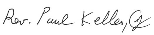 Father Paul, C.M.F. Signature