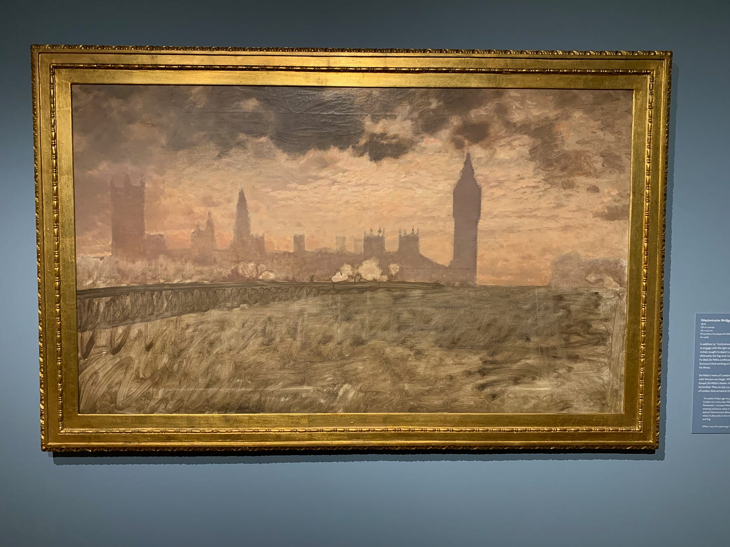Painting of Westminster Bridge