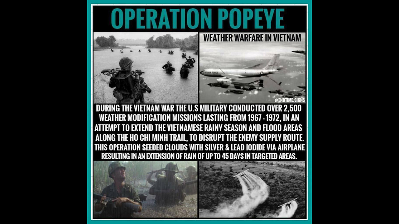 Operation Popeye - Weather Warfare in Vietnam war 1966 - history.com