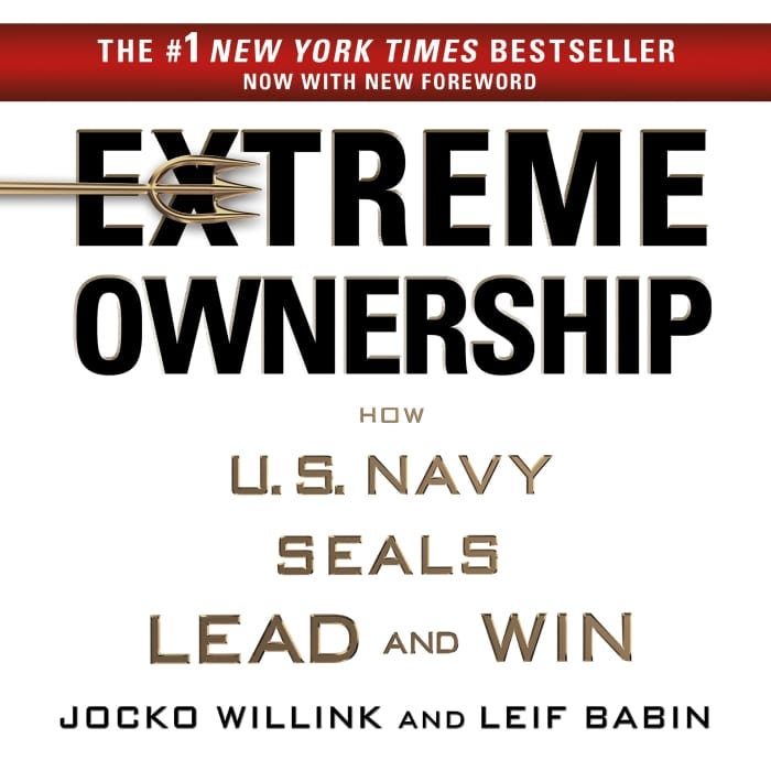 Book cover for Extreme Ownership by Leif Babin & Jocko Willink