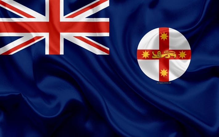 Download wallpapers Flag of New South Wales 4k, silk texture, national ...