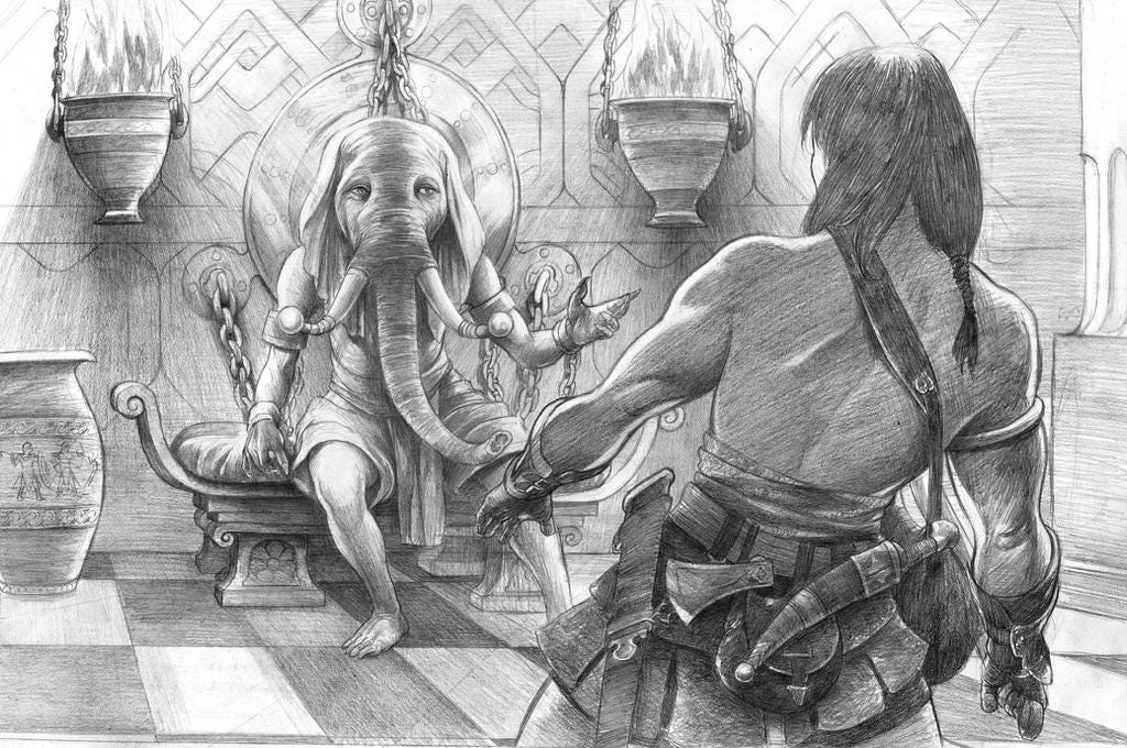 In the Tower of the Elephant by AbePapakhian on DeviantArt