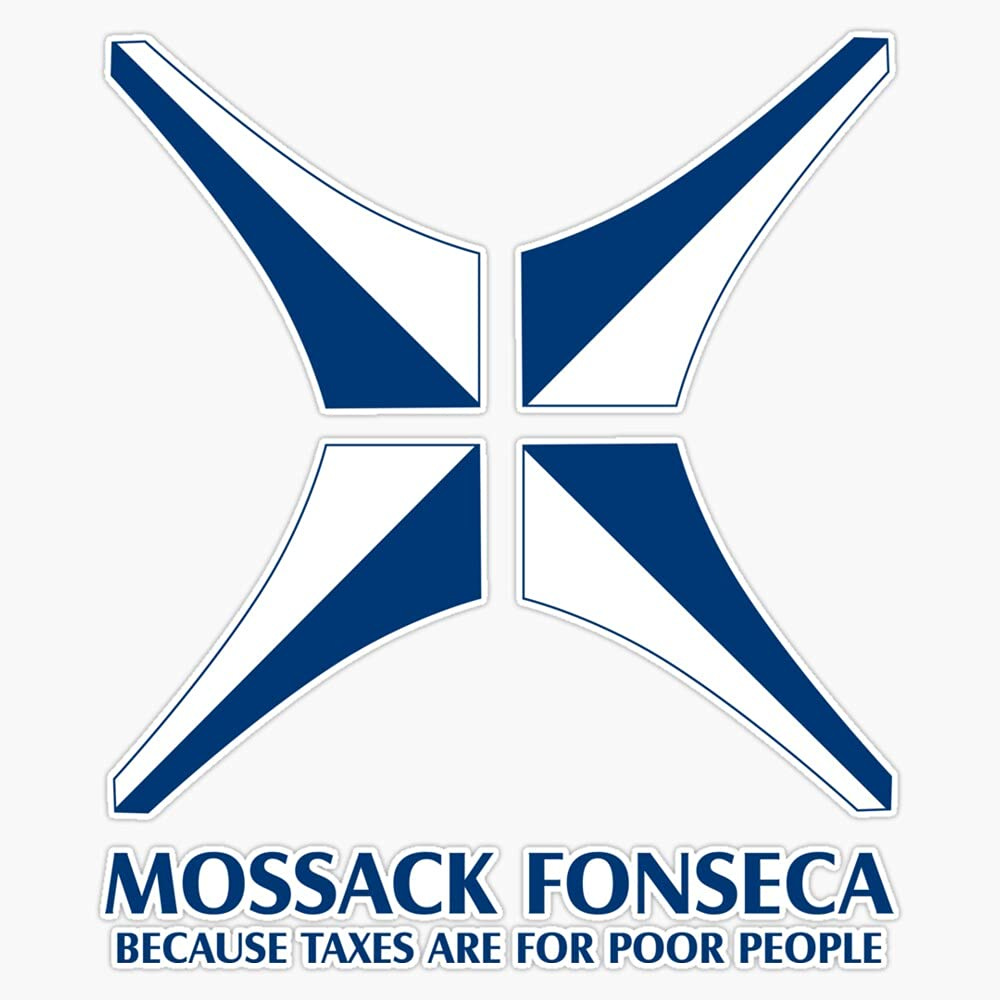 Amazon.com: Mossack Fonseca - Because Taxes Are For Poor People Bumper  Sticker Window Vinyl Decal 5" : Automotive