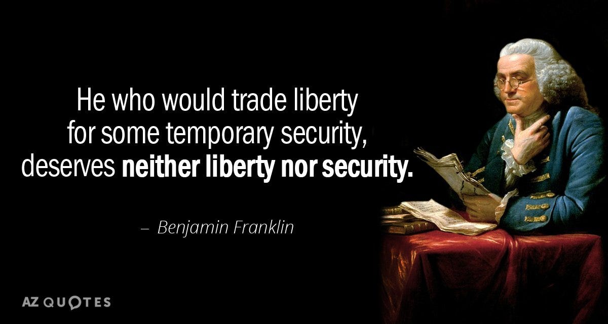 TOP 25 BENJAMIN FRANKLIN QUOTES ON LIBERTY | A-Z Quotes