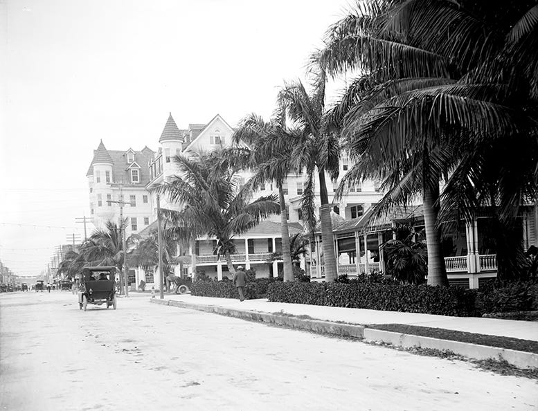 Figure 6: White Palace Hotel & Dr. Jackson Home, both on the right, in 1910