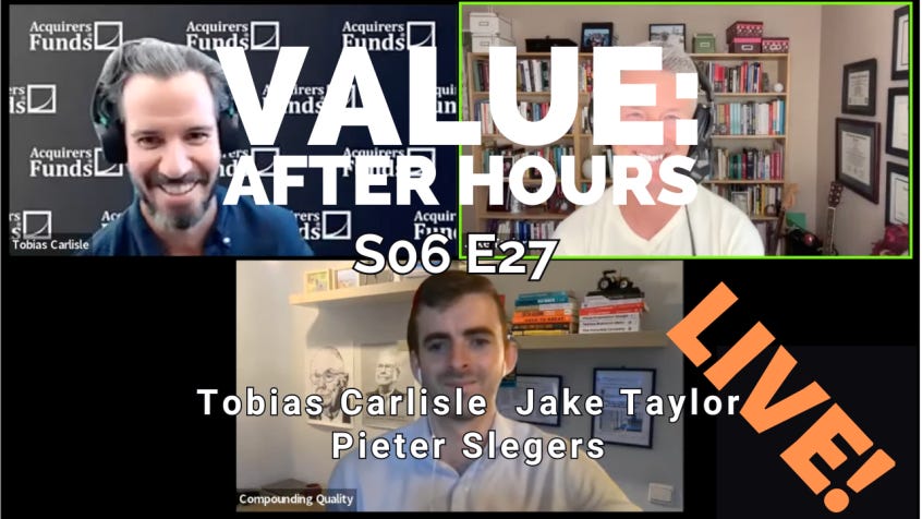 VALUE: After Hours (S06 E27): Quality Compounding's Pieter Slegers on The  Art of Quality Investing | The Acquirer's Multiple®