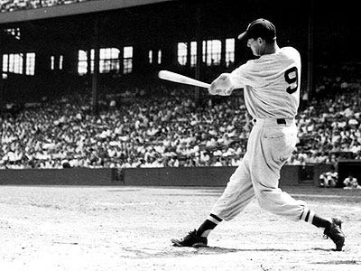 1960: Ted Williams says goodbye with a home run in his last time at bat.