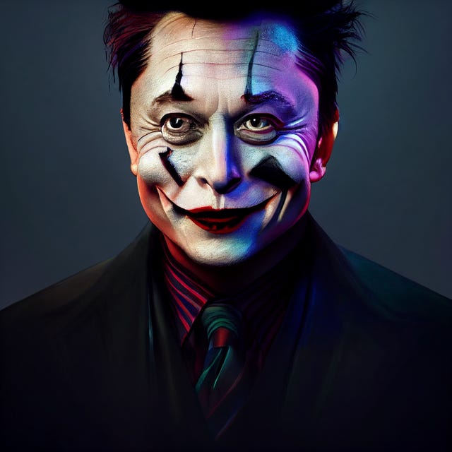 Elon Musk as Joker : r/aiArt