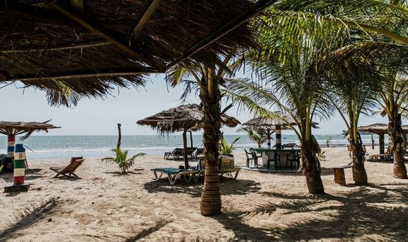 A quiet Gambian beach