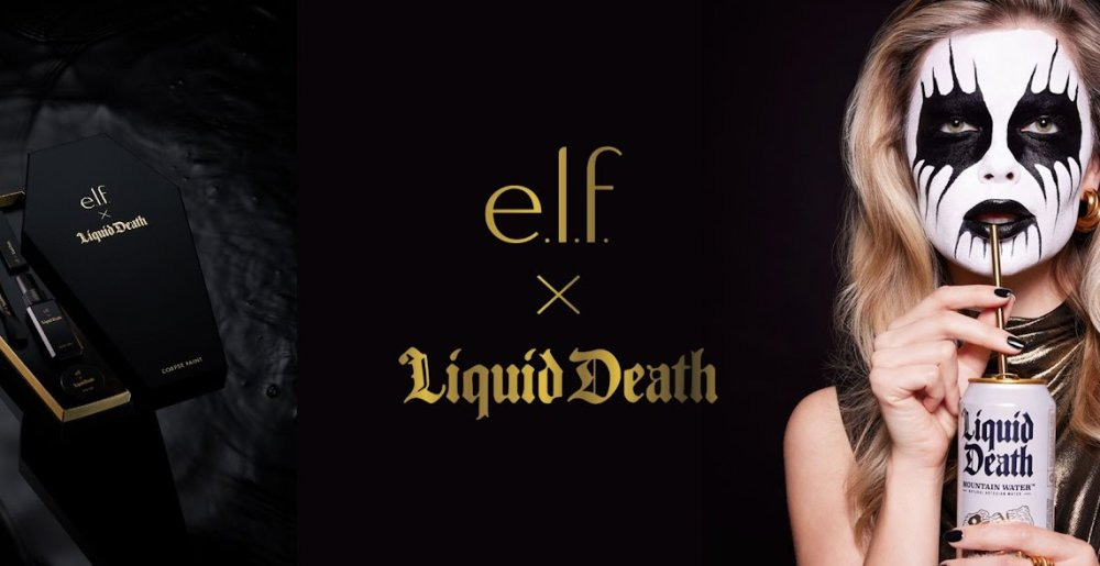 Liquid Death and E.L.F. Cosmetics Collab on Corpse Paint Line |