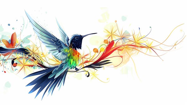 Vibrant and detailed clipart of a colorful bird with striking feathers, perfect for adding a lively touch to any design.