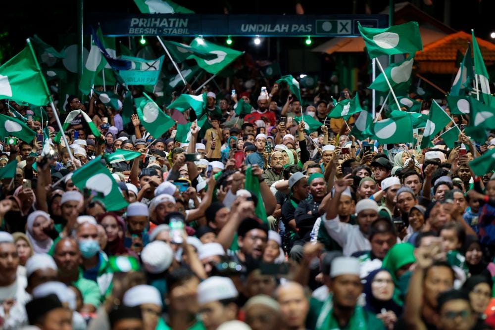 PAS makes clean sweep of eight parliament seats in Terengganu