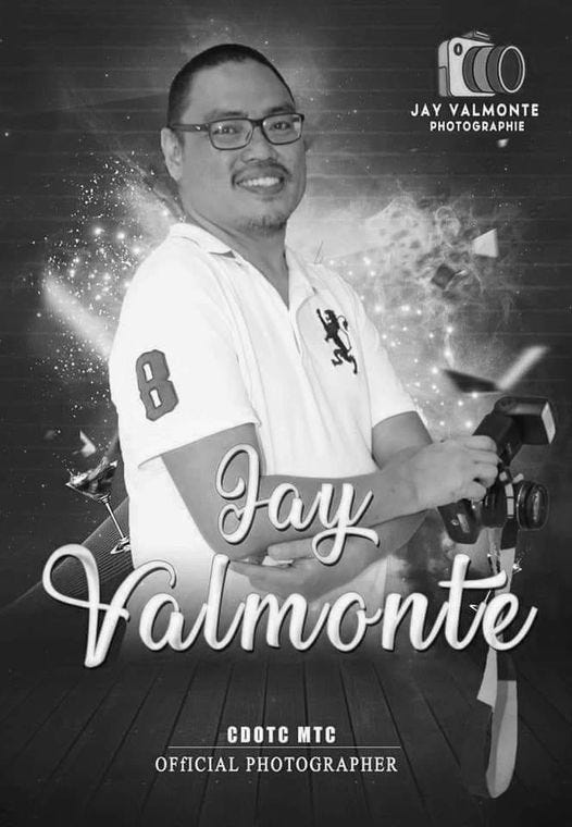 May be an image of 1 person and text that says '110 JAY VALMONTE PHOTOGRAPHIE 8 Jay Valmonte CDOTC MTC OFfICIAL PHOTOGRAPHER'