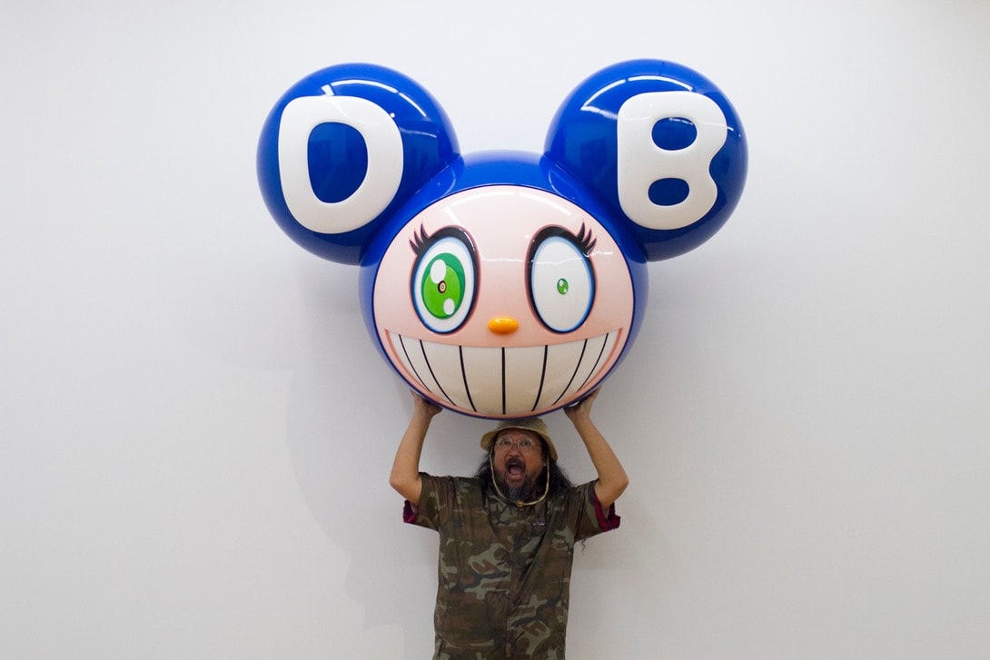 takashi murakami mr dob character history superflat artworks paintings installations sculptures