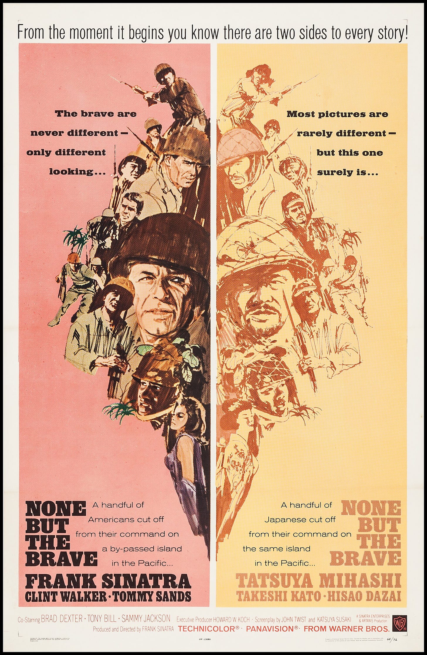 None but the brave (1965) film poster