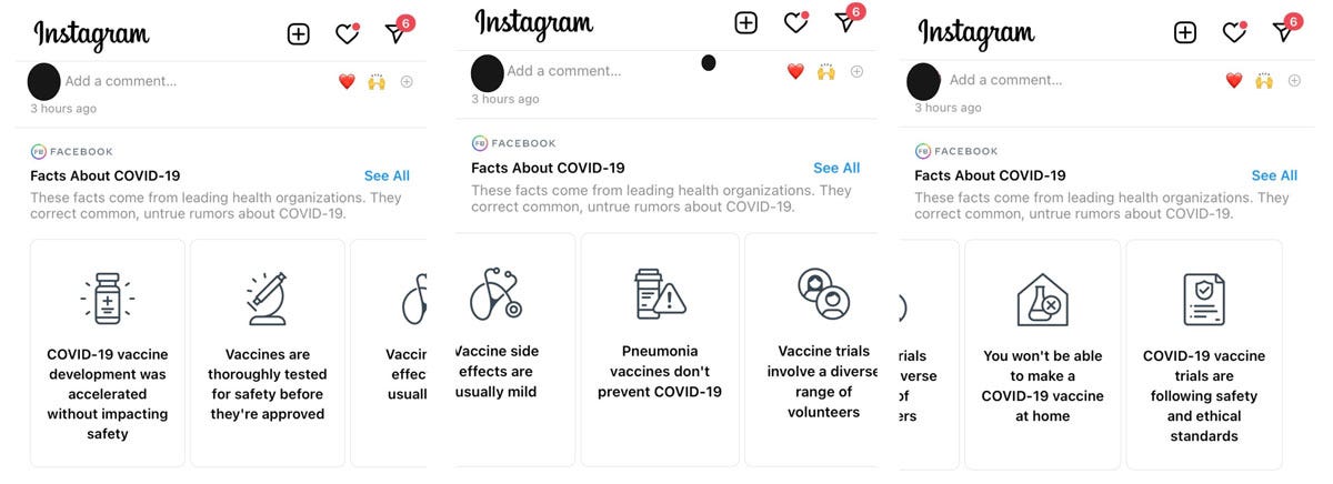 Instagram COVID Propaganda