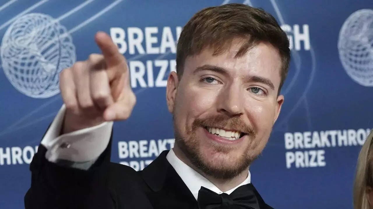 MrBeast net worth hits $1 billion, YouTuber becomes world's youngest self-made  billionaire at age 27 - The Times of India