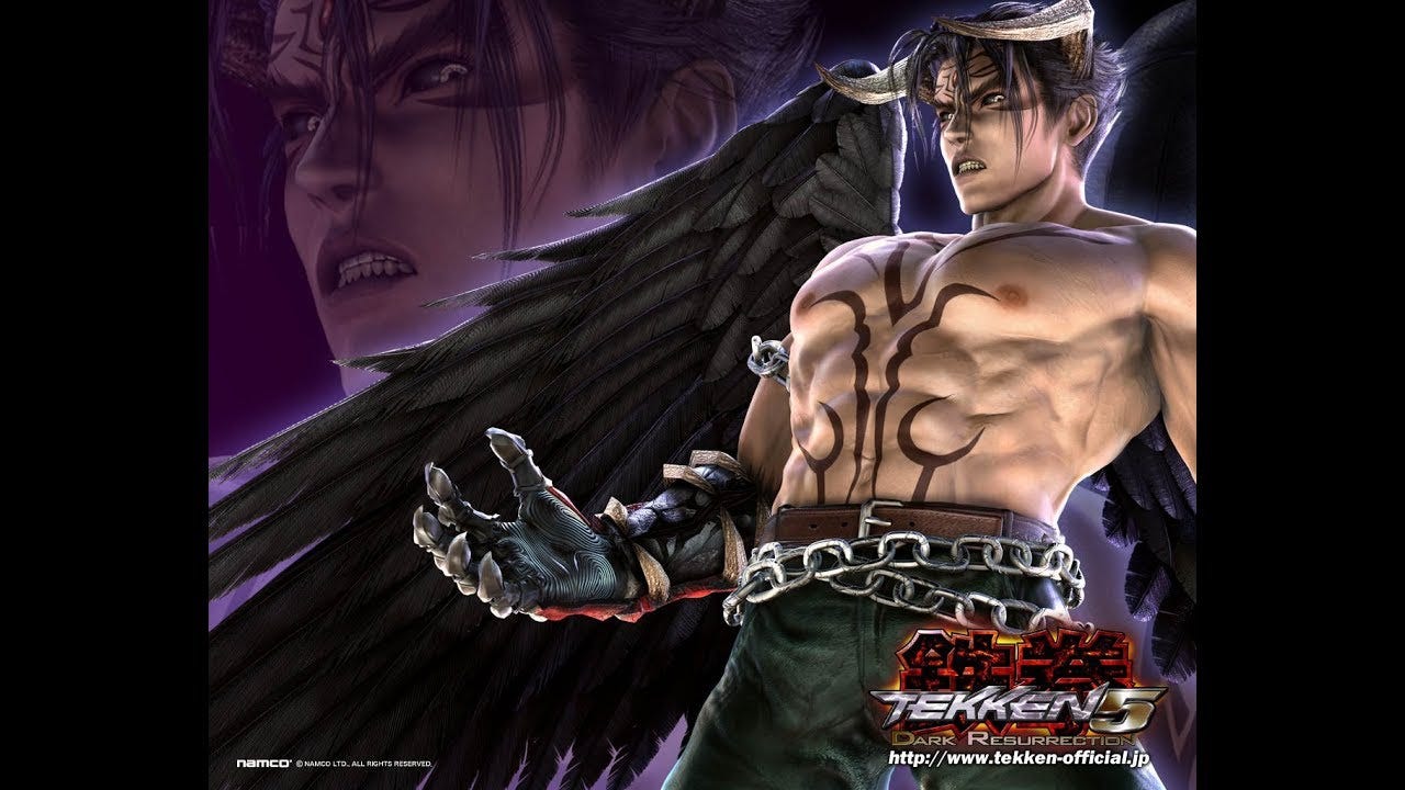 Tekken 5 Dark Resurrection Devil Jin PS3 gameplay - YouTube