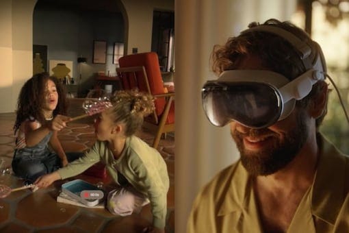 Internet Has Discovered the 'Saddest' Thing About Apple's Vision Pro Headset (Photo Credits: YouTube screengrab/Apple)