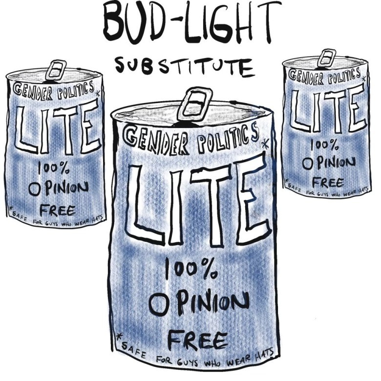 Gender-Politics Lite beer