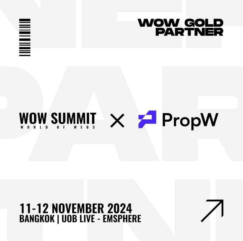 PropW to be Gold Sponsor at WOW Summit in Bangkok