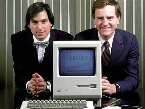 Steve Jobs and John Sculley: Apple