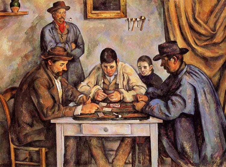The Card Players, 1890 - 1892 - Paul Cezanne