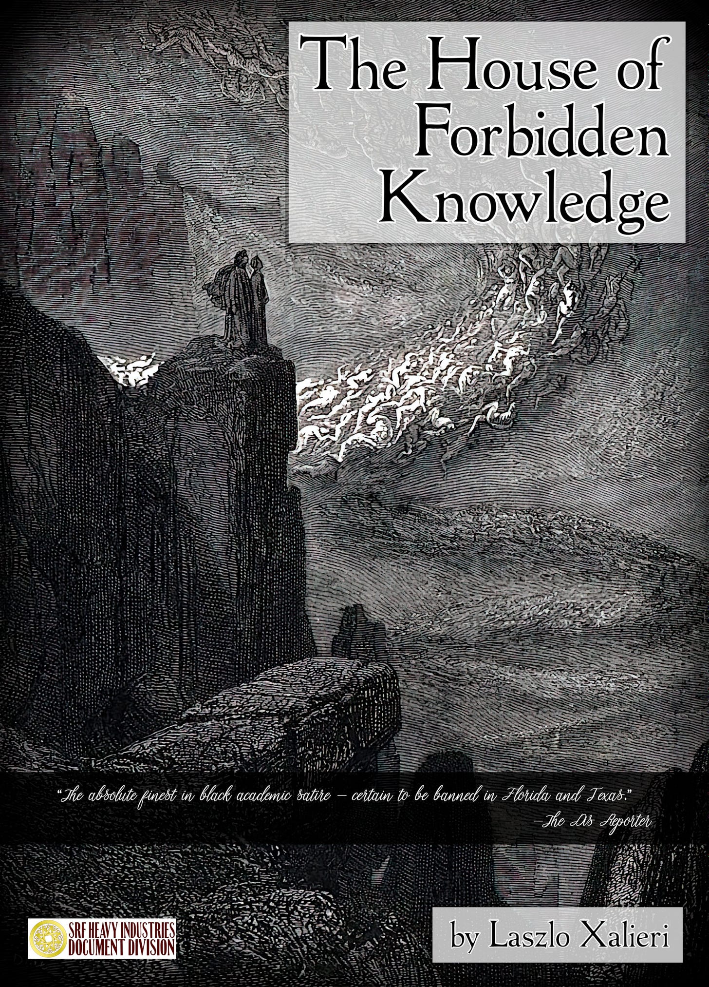The House of Forbidden Knowledge e-book edition cover featuring familiar work by Gustave Dore for Dante's Inferno