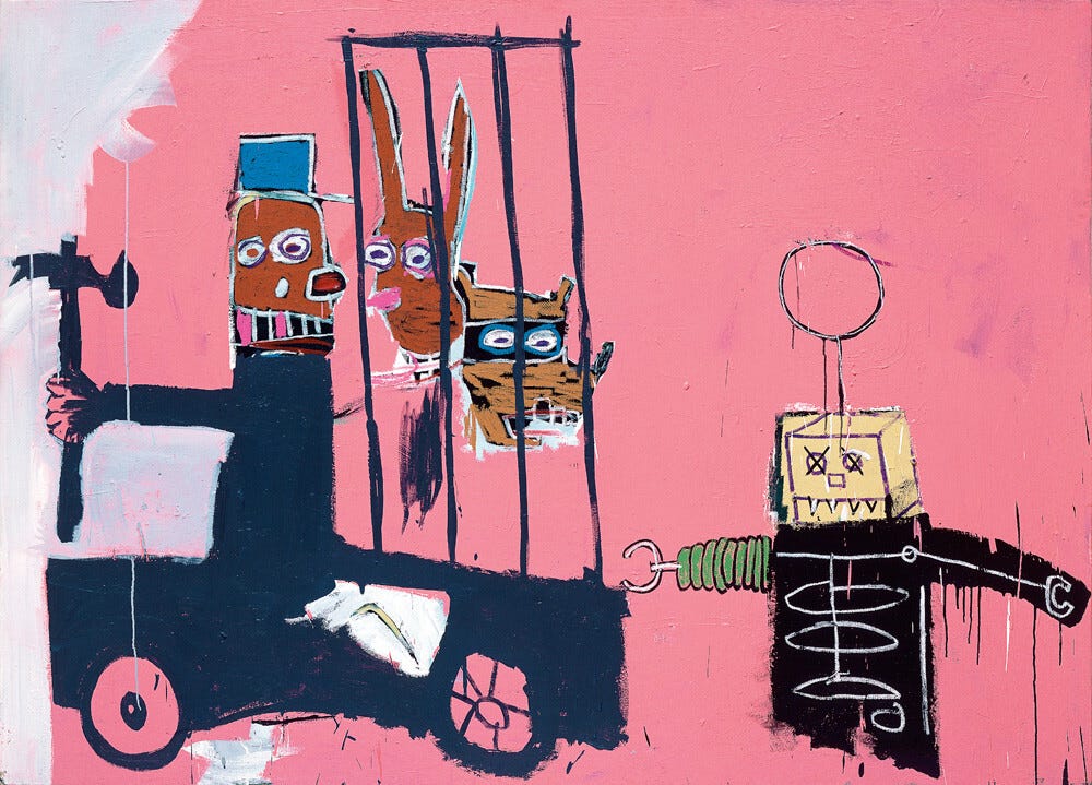In Italian, 1983 Art Print by Jean-Michel Basquiat | King & McGaw