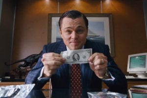 Wolf of Wall Street money